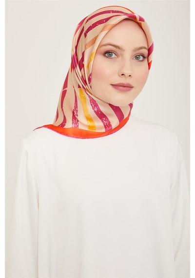 Armine Twill İpek Eşarp 24ya9101 50 - Desenli