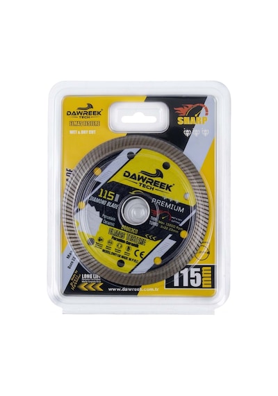 Dawreek Dt003cd 115mm Premium İnce Turbo Pro Elmas Testere Porselen-seramik