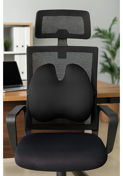 Hafızalı Köpük Sırt Yastığı - Ofis Ve Araba Koltuğu İçin Ergonomik Arka Elastik Yastık