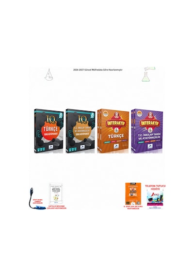 Paraf 8. Sınıf Lgs Iq+interaktif Sözel 4 Kitap Seti