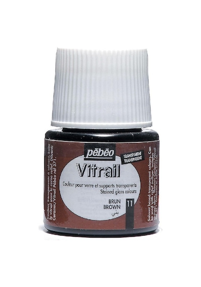 Pebeo 050/11 Cam Boyası Vitrail 45 ML.şişe Kahverengi