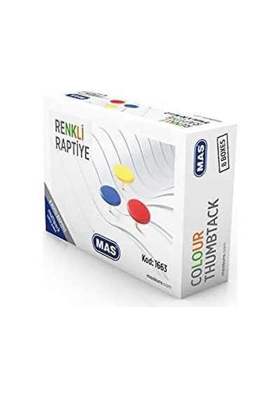 Multipack Renkli Raptiye Pvc Kaplı Karışık 8 Paket