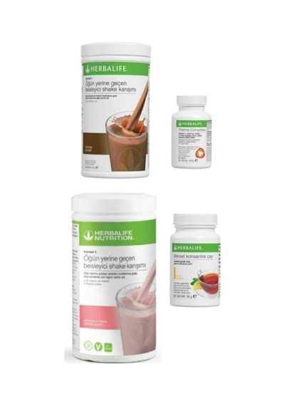 Herbalife Çikolatalı Ahududulu Shake Termo Complete Bitkisel Çay 50gr Limon Aroma