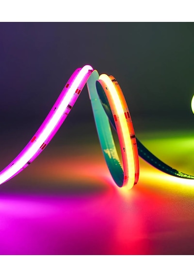 12v Cob Şerit Led Rgb - Kumandalı - Metrede 360 Led - 5 Metre 5 METRE