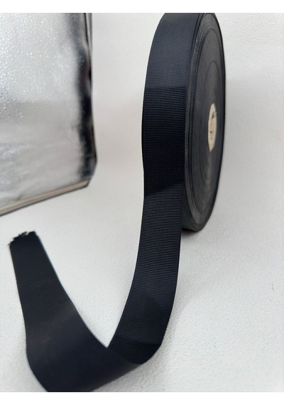 3 Cm Saten Grogren Şerit-siyah