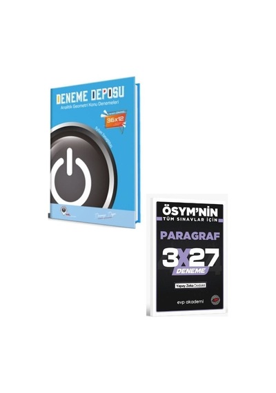 Deneme Deposu 2027 Ayt Analitik Geometri Konu Denemeleri+ Evp Akademi Paragraf
