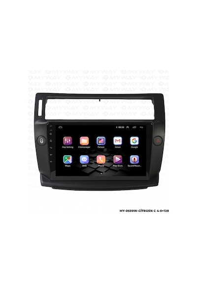 Myway Citroen C4 Android Multimedya Carplay Navigasyon Ekran - 8gb Ram+128 Gb Hdd - Myway