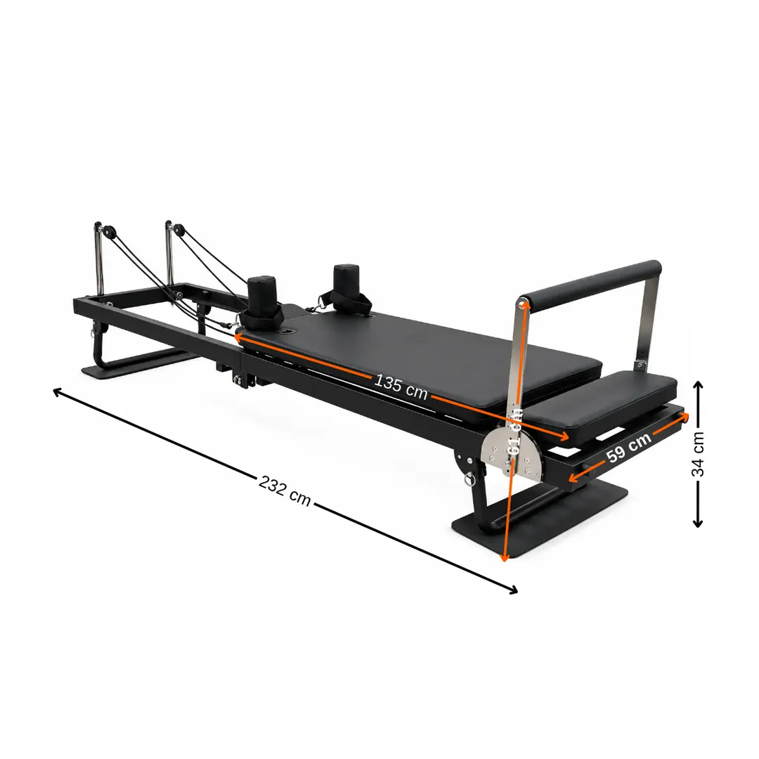 Ev Tipi Pilates Reformer Aleti 232x62x58.5 Cm