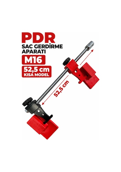 Boyasız Göçük Düzeltme Kaporta Sac Gerdirme Aparatı M16 X 52,5cm Kısa Model