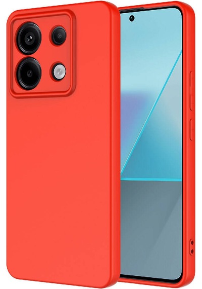 Xiaomi Redmi Note 13 Pro 5g Uyumlu Mara Lansman Kılıf-kırmızı Kirmizi Kırmızı