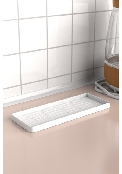 Buççin Online Mağaza Banyo Mutfak Sabunluk Organizer Fırça Set 4lü Silikon Beyaz Çok Renkli