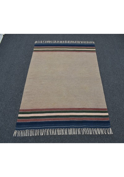 Zehra Abla Halı El Dokuma Şaheser Tek Renk Balıkesir Yün Kilim 6359