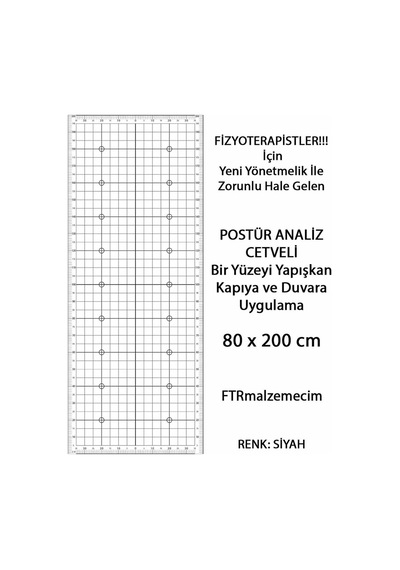Postür Analiz Cetveli Siyah