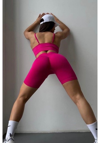 Poppita Şortlu Takım - Neon-pembe