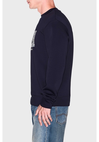 Armani Exchange Pamuk Karışımlı Regular Fit Bisiklet Yaka Sweat Erkek Sweat Xm002888 Af10818 Ub101 Lacivert Armani Exchange Pamuk Karışımlı Regular Fit Bisiklet Yaka Sweat Erkek Sweat Xm002888 Af10818 Ub101 Lacivert
