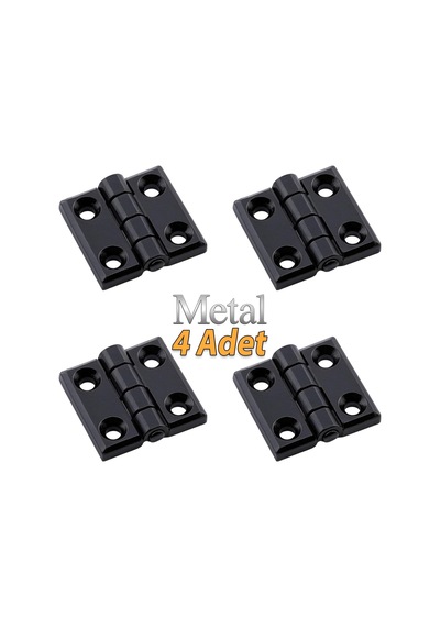 Siyah Metal 4 Adet Set Yaprak Menteşe 30x30mm Dayanıklı Mobilya Kapı Dolap Çekmece Kapak Aksesuar Diğer