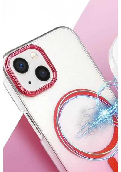 Mey İthalat Apple Uyumlu iPhone 15 Plus Glossy Magsafe Kapak - Mavi