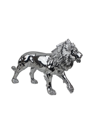 Lüks Reçine Jumbo Boy Aslan Heykeli 60 Cm Dekoratif Biblo Vitrin Konsol Süsü Ev & Ofis Hediyesi