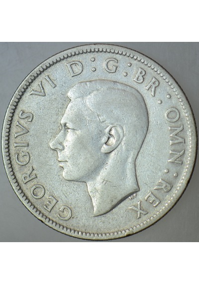 Birleşik Krallık 2 Şilin 1945 Gümüş. Kral 6. George - İkinci Dünya Savaşı Dönemi. İngiltere 11,2 Gr.