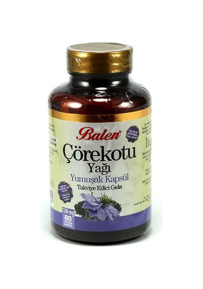 Balen Çörekotu Yağı Kapsülü 1380 MG 80 Kapsül