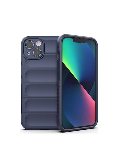 Rba Aksesuar Apple Uyumlu iPhone 13 Kılıf Esnek Tpu Oyuklu Arka Yüzey Tasarımlı Rba Etnik Silikon Kapak - Siyah Siyah