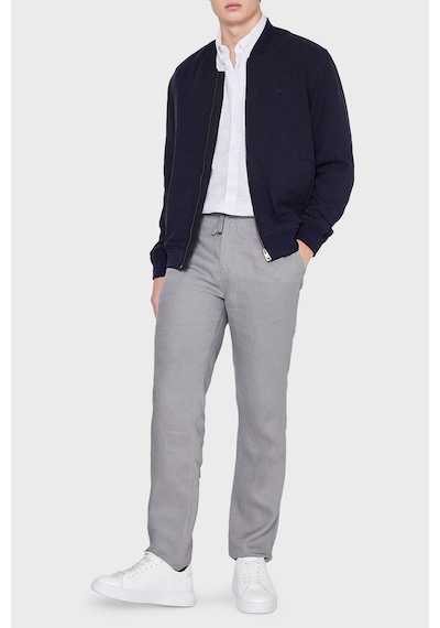 Lee Regular Fit Kolej Yaka Keten Bomber Ceket Erkek Ceket L2610125 410 Lacivert