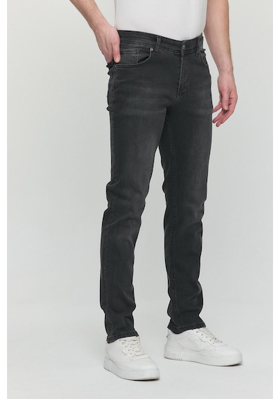 Polo State Regular Fit Likralı Erkek Denim Kot Pantolon Füme Füme