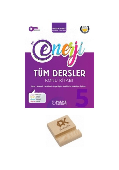 Palme 5. Sınıf Enerji Maarif Tüm Dersler Matematik Fen Türkçe Sosyal Din İngilizce Konu Kitabı