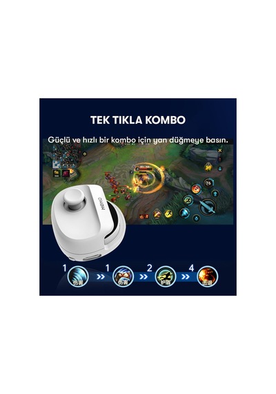 Hemengo Memo Mb01 Oyun Tuşu - Beyaz Hmngobzs