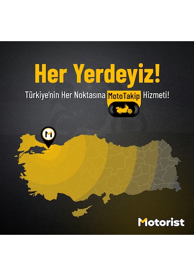 Motorist Motosiklet Takip Sistemi 24 Ay + Siren/buzzer Motorda S