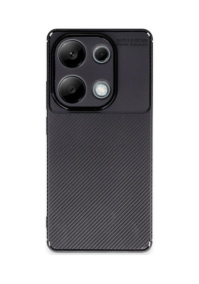 Note 13 Pro 4g Kılıf Auto Focus Karbon Kapak - Siyah
