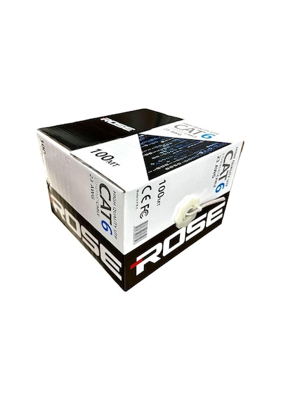 Rose 23awg 100 Metre Cat6 Ethernet Kablo - Gri