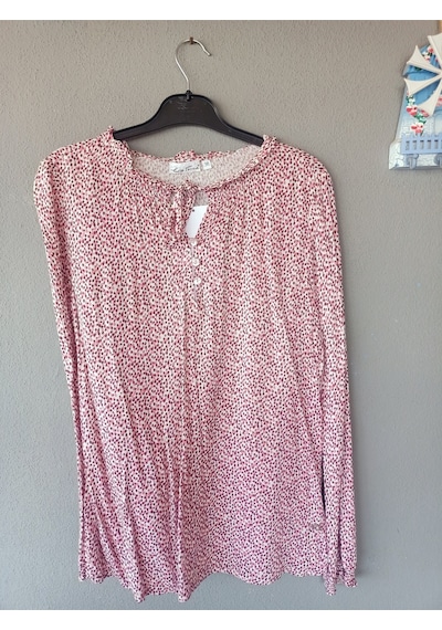 Butik Ayvitrin Kadın Bluz Gömlek Pıtırcık Bordo