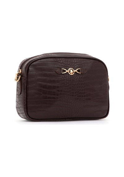 U.S. Polo Assn. Kadın Kahverengi Kroko Çapraz Çanta 50317817-VR029