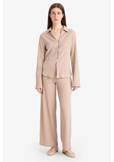DeFacto Wide Leg Esnek Belli Geniş Paça Bürümcük Pantolon F0057AX25SPBG210 DeFacto Wide Leg Esnek Belli Geniş Paça Bürümcük Pantolon F0057AX25SPBG210