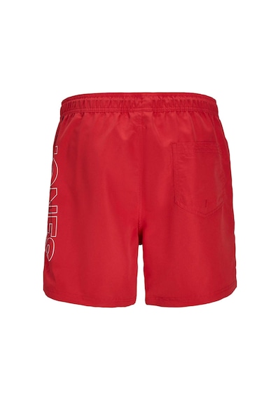 Jack & Jones 12253118 Jpstfiji Jjswim Double Logo Sn Ly Kırmızı 001