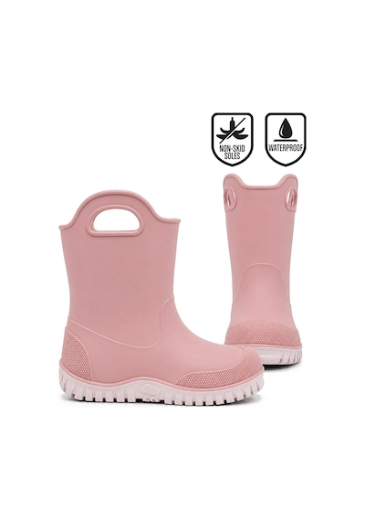 Denokids Kız Çocuk Pembe Renk Su Geçirmez Yağmur Botu (24-33 N)