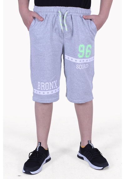 Panios Kids 3'lü Bronx 96 Squad Baskılı Fosfor Renkli Erkek Çocuk Füme-siyah-gri Kapri Çok Renkli