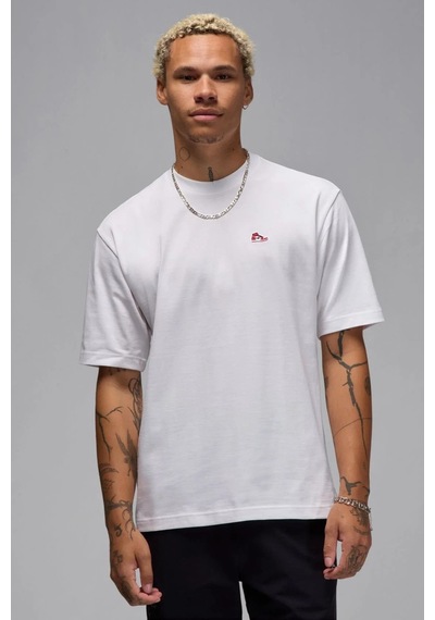 Nike Jordan Mens Tee Grafik Baskılı Erkek Tişört Beyaz