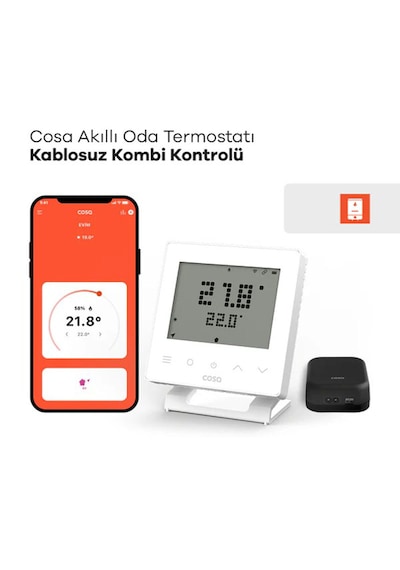 Cosa Akıllı Oda Termostatı Kablosuz Kombi Kontrolü V5