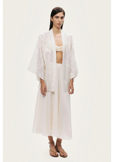 N26yn11149 Nocturne Kimono Ekru