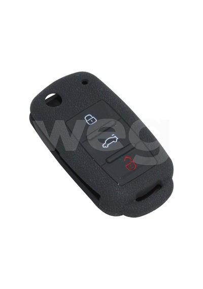 Wegna Kontak Anahtar Kumanda Koruyucu Kılıf Silikon Siyah Vw Caddy-jetta-polo-golf 6-seat Leon Wt20271b Aksesuar