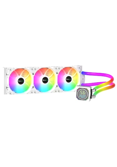 Gamepower Skadi Square 360 Argb Beyaz Rgb Borulu 360mm Cpu Sıvı