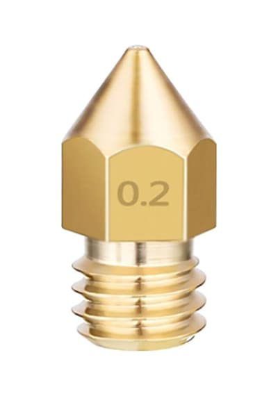 Koodmax 5 Adet 3d Yazıcı Printer Mk8 Extruder 1.75mm/ 0.2mm Baskı Kafası Nozzle