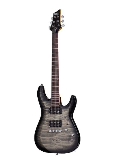 Schecter C-6 Plus Elektro Gitar (Charcoal Burst)