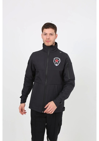 Güvenlik Kıyafetleri Km-softshell Mont Su Ve Rüzgar Geçirmez, Nefes Alabilen Özel Güvenlik Montu Füme