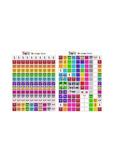 Number Blocks Matematik Eğitici Birim Küp Snapcubes /0-10 Sticker 260 Pcs