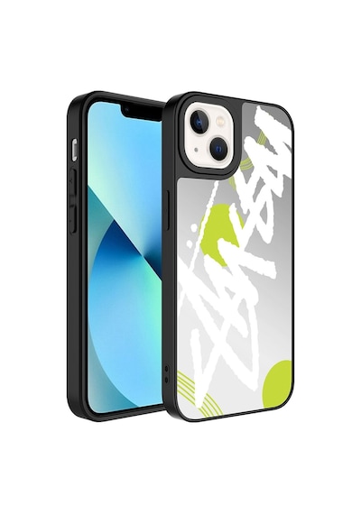 Apple Uyumlu  iPhone 13 Kılıf Aynalı Desenli Kamera Korumalı Parlak Zore Mirror Kılıf