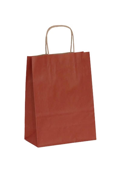 Kraft Kağıt Çanta Bordo 25 Adet 18 x 8 x 24 CM