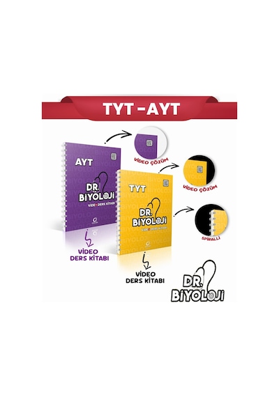 Oksijen Yayınları Dr Biyoloji Tyt Video Ders Kitabı & Ayt Video Ders Kitabı Set